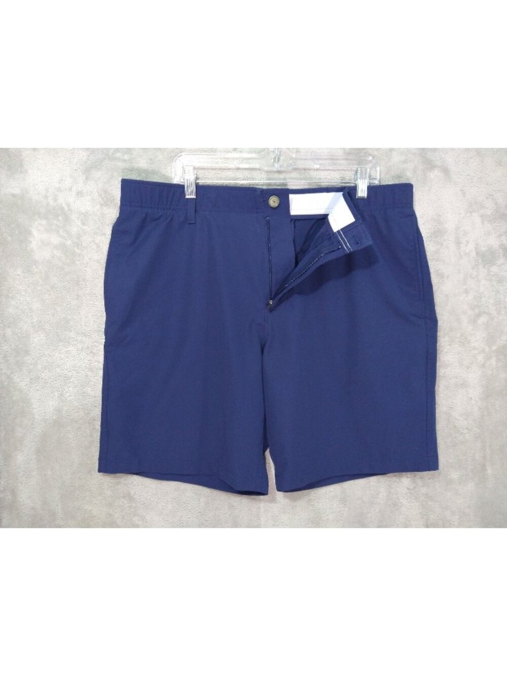 Under Armour UA Shorts Mens 40 Navy Blue Storm Golf Flat Front High Rise